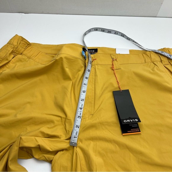 Orvis Jackson Quick Dry Stretch Short Mens SZ XXL Yellow Outdoor Performance NEW - Picture 14 of 15